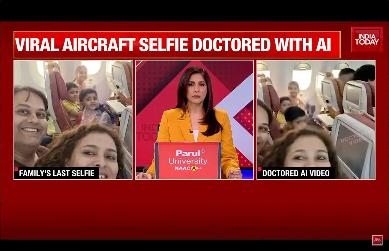 Air India Crash Misinformation Air India Crash Misinformation — Doctored and AI-Generated Visuals